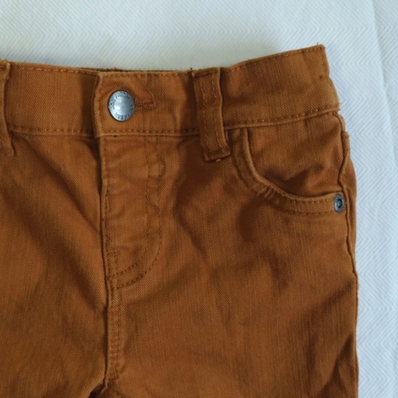 joe fresh cognac brown denim baby jeans 6-12 months unisex gender neutral - Picture 2 of 7
